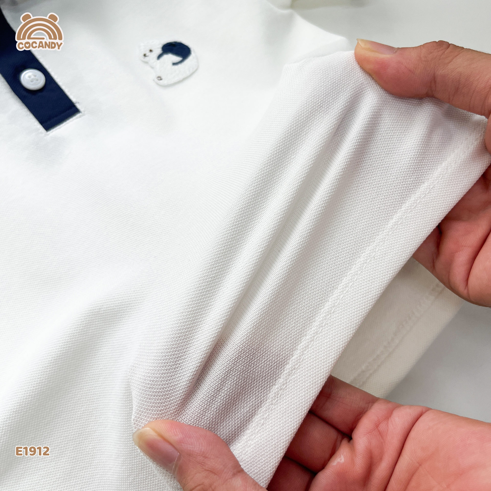 Áo cộc polo TRẮNG tag sóc_thumbnail_4
