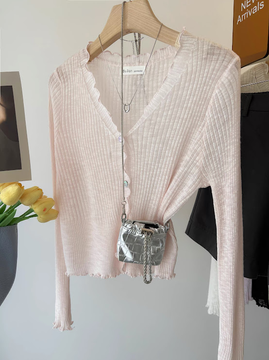 Lucas - Áo cardigan basic viền lượn nhiều màu dáng dài 4 cúc_thumbnail_1