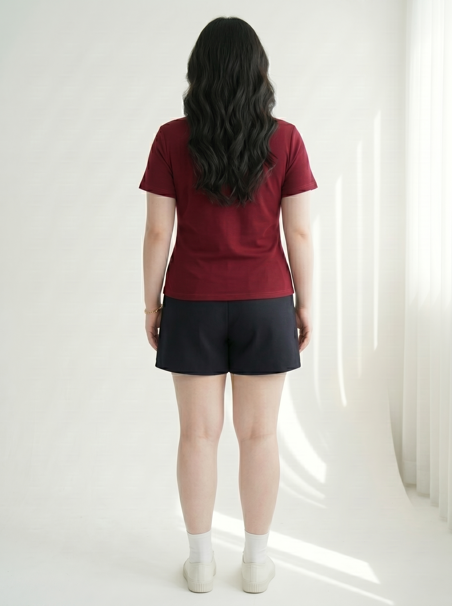 Áo Thun Khoét Eo Cổ Tròn Tay Ngắn Bigsize Form Ôm Co Giãn Tốt Dễ Phối, Vừa 55-90kg - V-AK116_thumbnail_2
