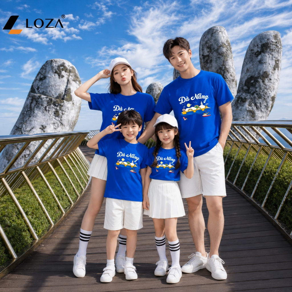 Áo phông gia đình du lịch Đà Nẵng - Loza GD8625_thumbnail_4