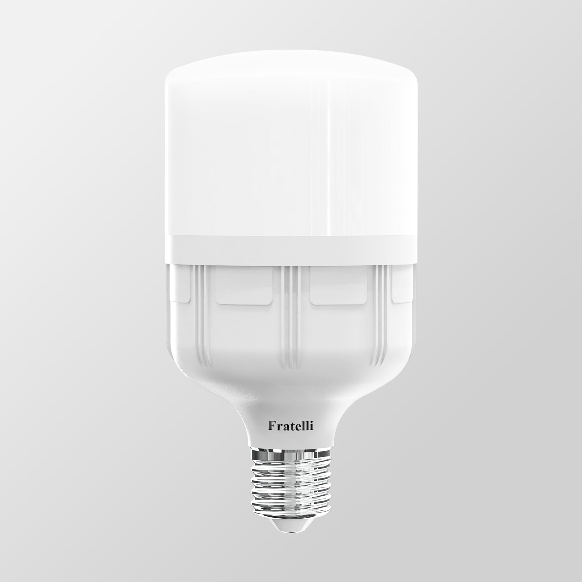 Bóng đèn LED trụ nhôm nhựa Fratelli FT01 20W/30W/40W/50W – ánh sáng mạnh 100lm/w, cri>80, bền 25.000h, bảo hành 24 tháng_thumbnail_1
