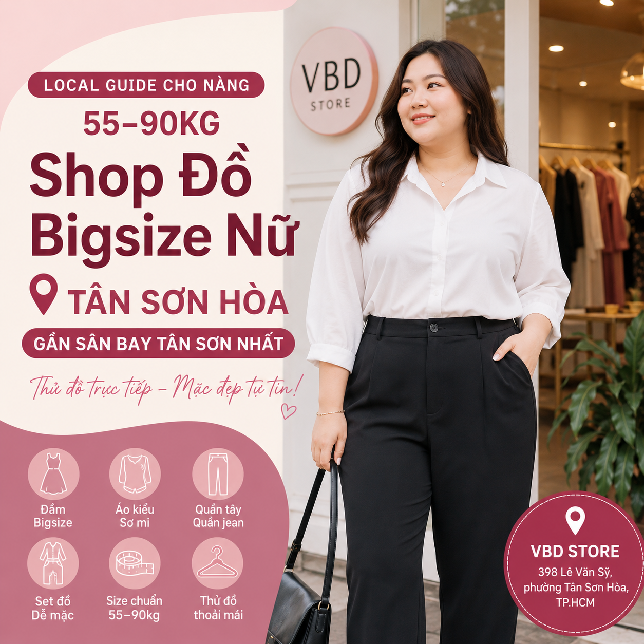Shop Đồ Bigsize Nữ Ở Tân Sơn Hòa Gần Sân Bay