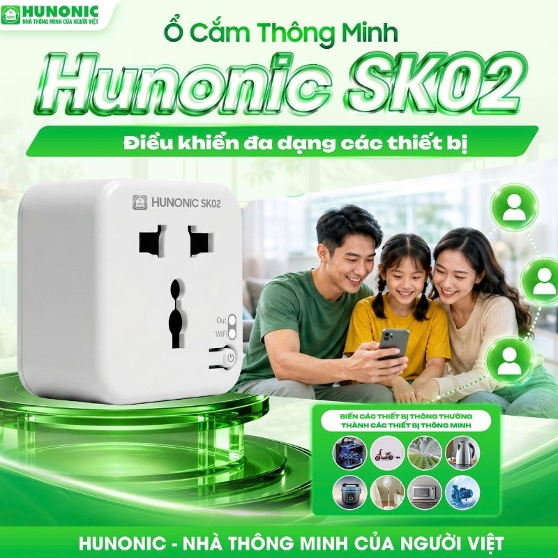 Ổ Cắm Thông Minh Hunonic SK02 – Biến Thiết Bị Thường Thành Thiết Bị Thông Minh_thumbnail_2