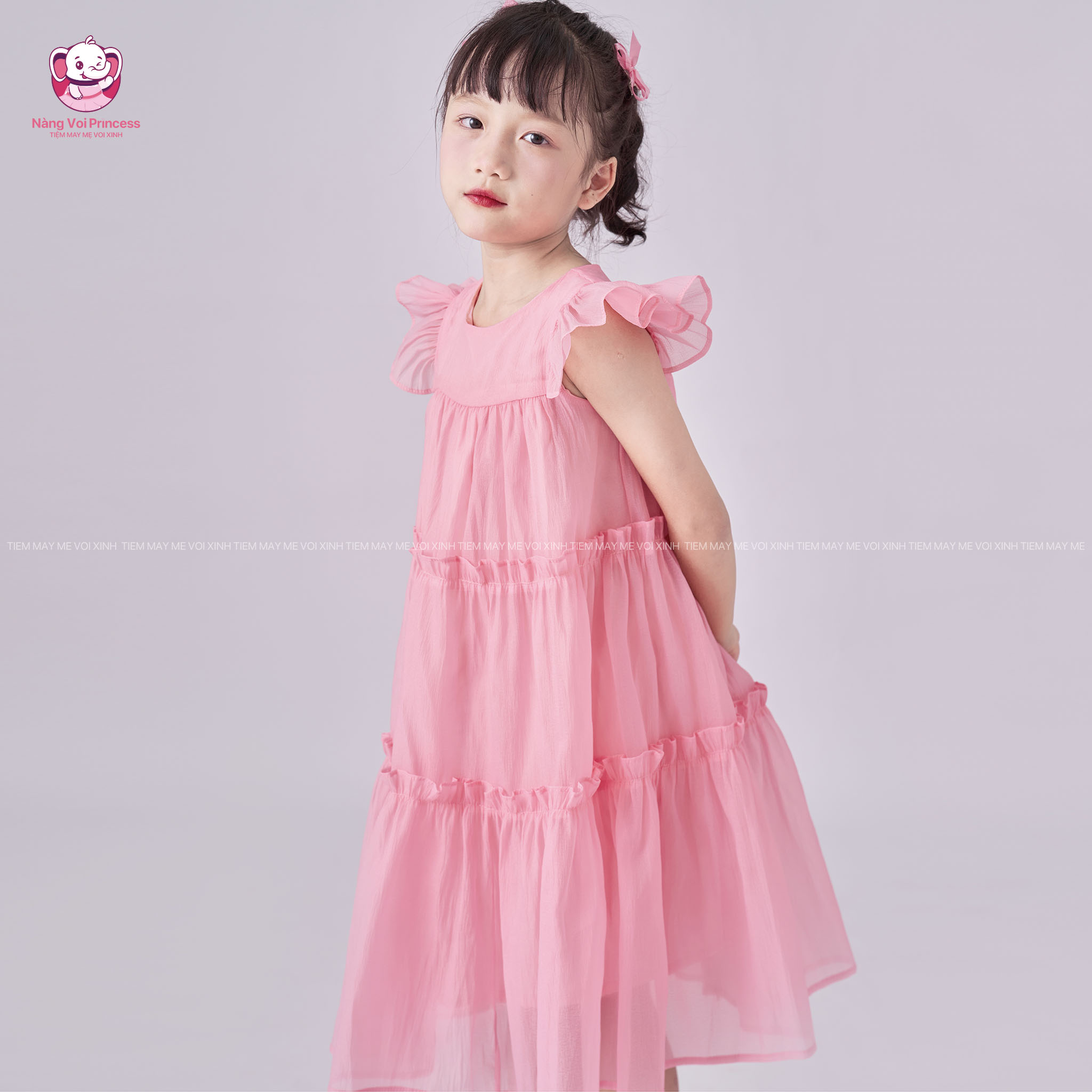 váy voan tơ xốp cánh tiên