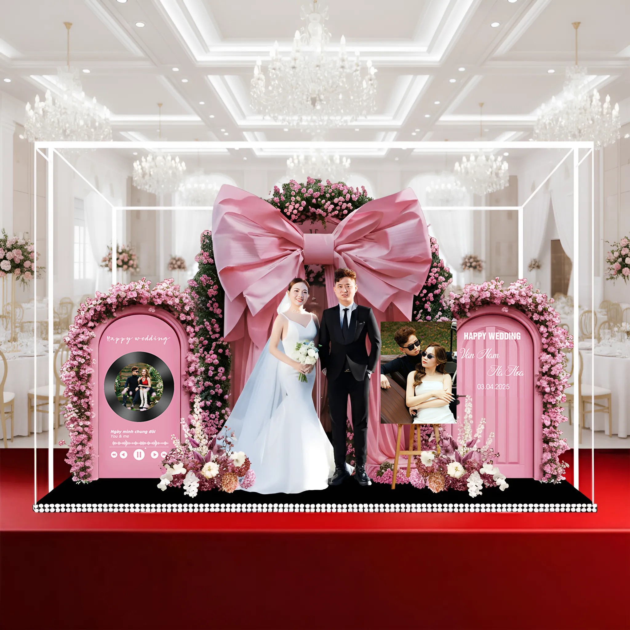 Standee Đám Cưới – Mô Hình Mica 3D Trang Trí, In Ảnh Theo Yêu Cầu, Quà Cưới Decor (Tặng Hộp+ Túi) - Size tính theo chiều ngang_thumbnail_14