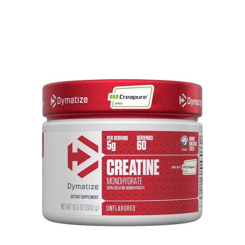 Dymatize 100% Creatine Monohydrate with Creapure, Unflavoured | 60 Servings (300g)
