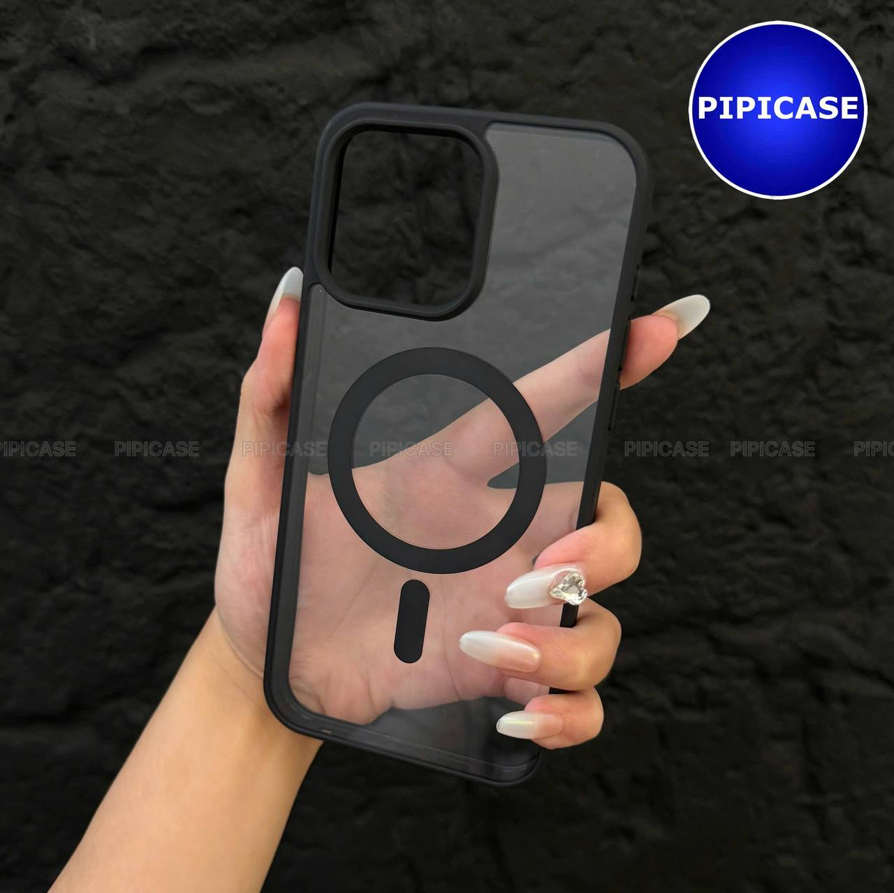 Ốp Lưng iPhone 15 Pro Max - Chic - Đen
