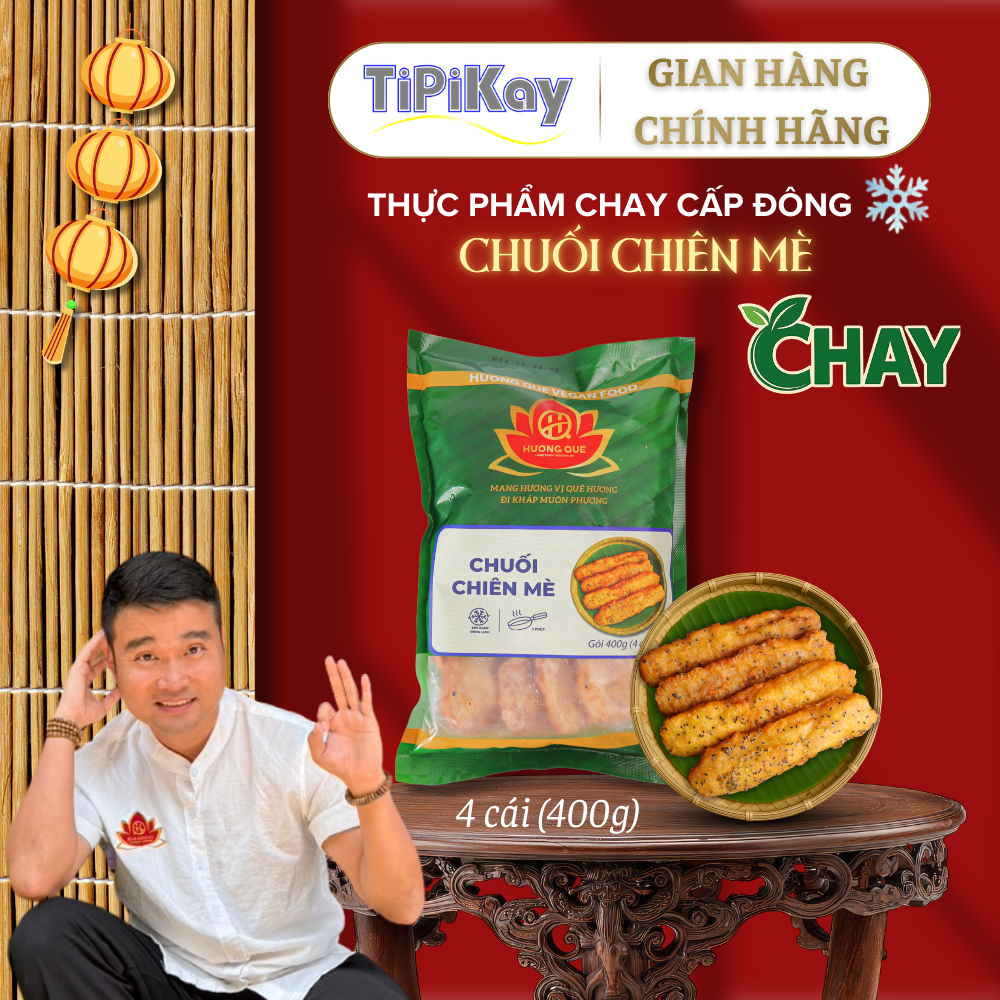 [Đông Lạnh] Chuối Chiên Mè 400g (4 cái) TPCCM400G