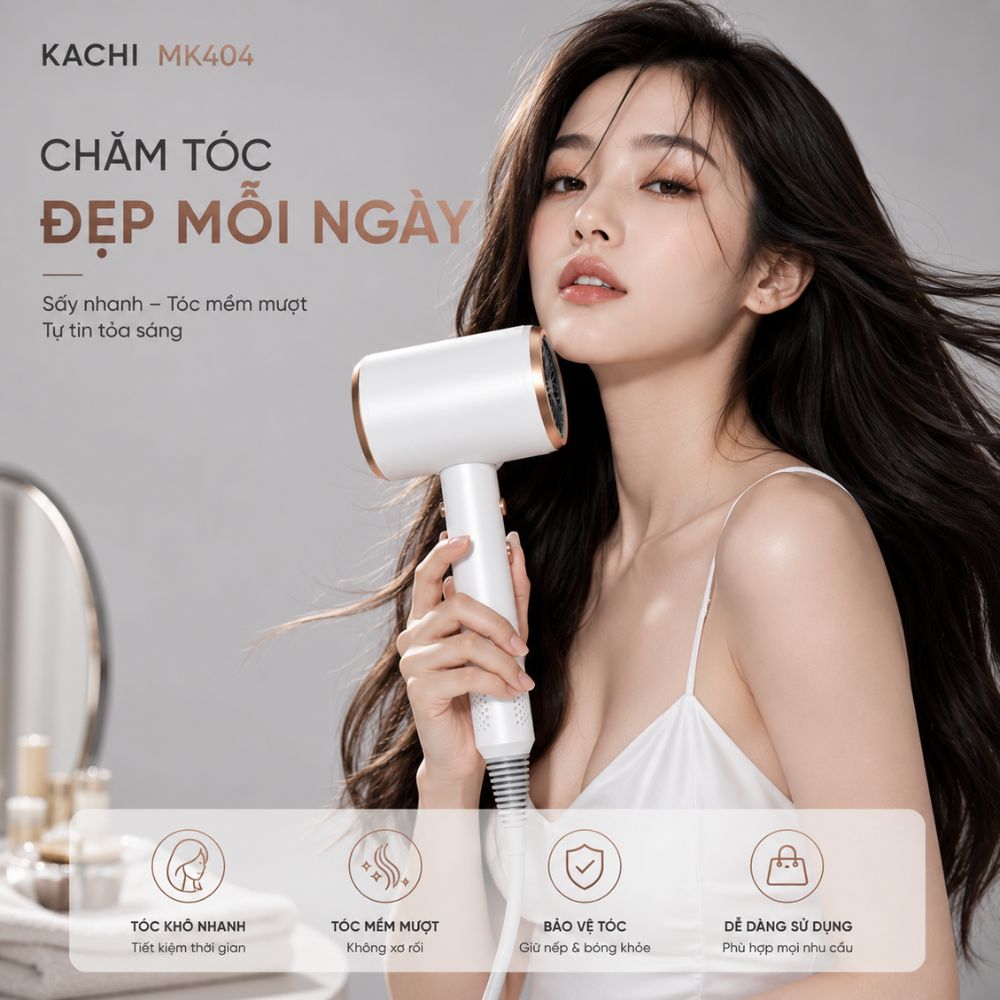 Máy sấy tóc nóng lạnh Kachi MK404 – Nhỏ gọn, thời trang, sấy tóc nhanh chóng_thumbnail_8