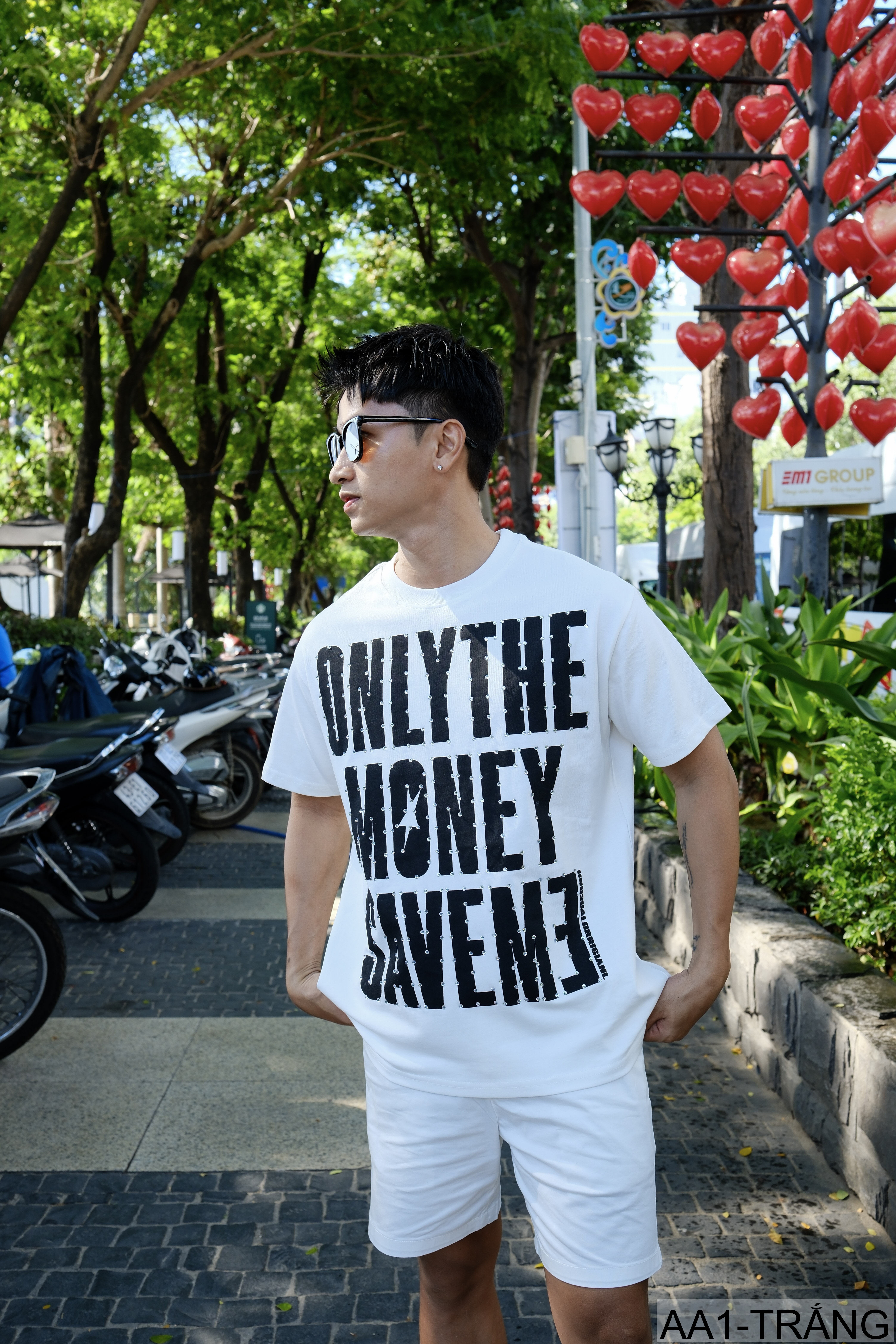 AA1 - Áo thun nam cổ tròn in chữ retro phong cách streetwear, cotton , dáng vừa vặn, 4 màu thời thượng_thumbnail_17
