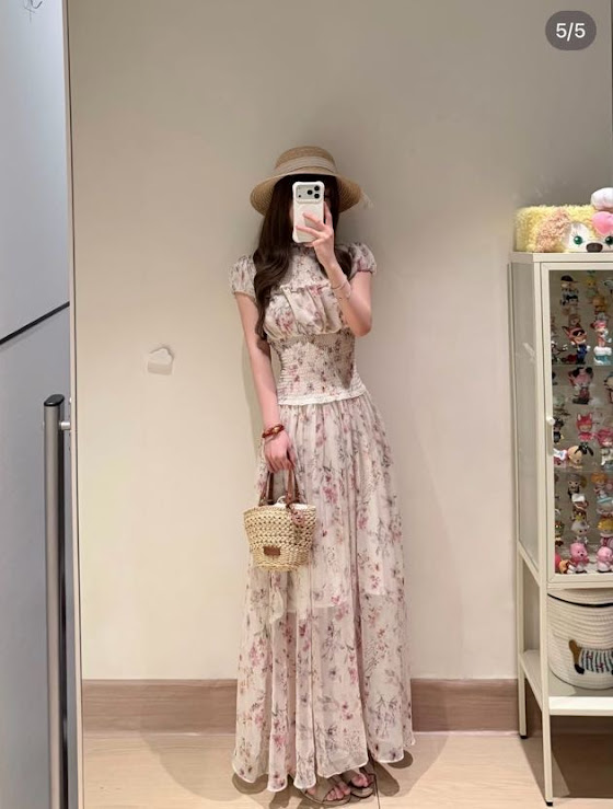 Lucas - Váy cổ đứng tay bồng dáng maxi chân xòe_thumbnail_7