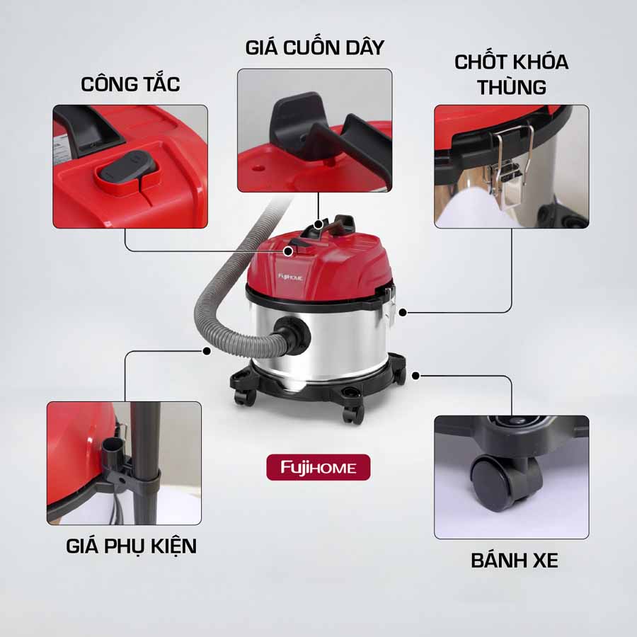 Máy hút bụi công nghiệp Fujihome VC15N_thumbnail_4