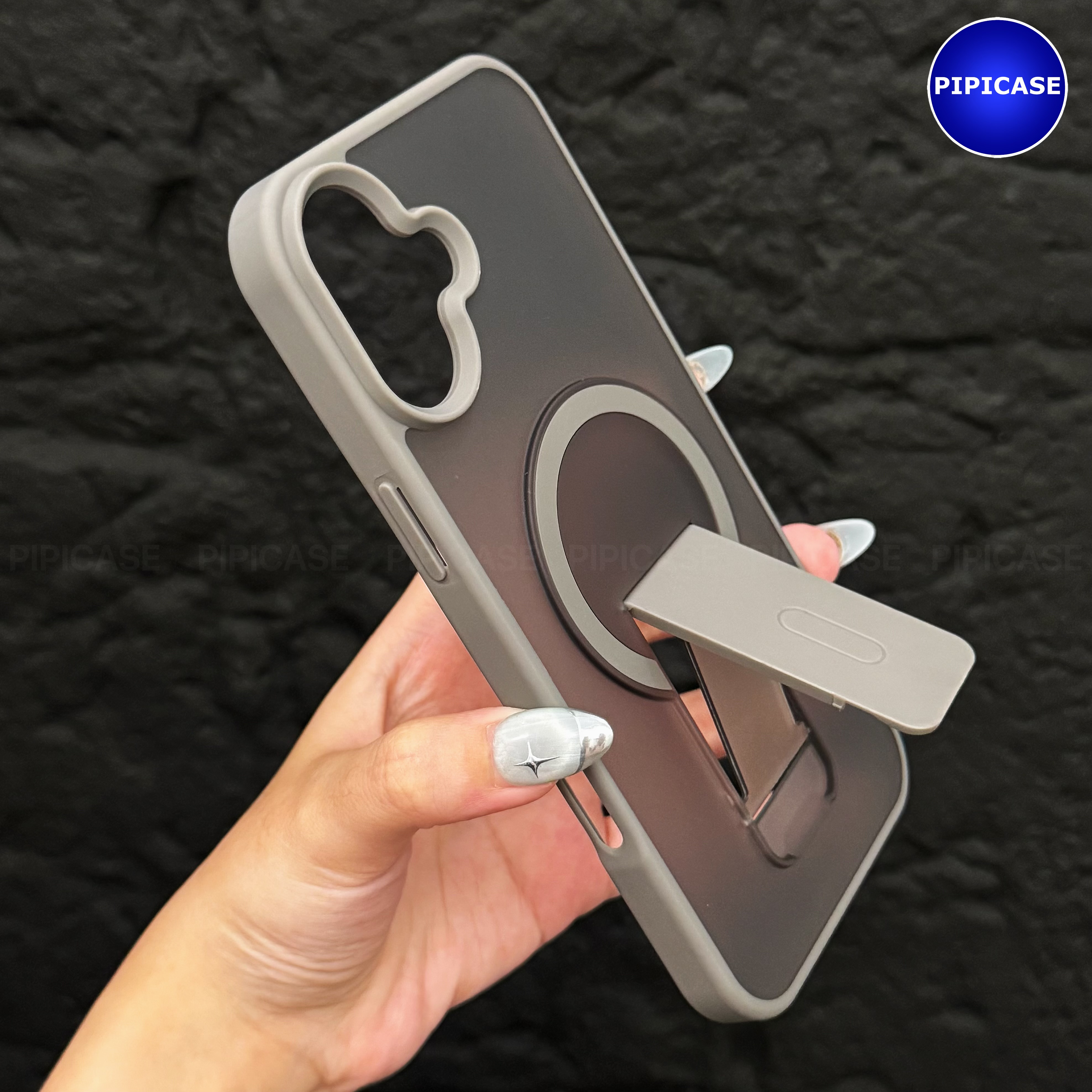 Ốp Lưng iPhone 16 Plus - Quin - Xám