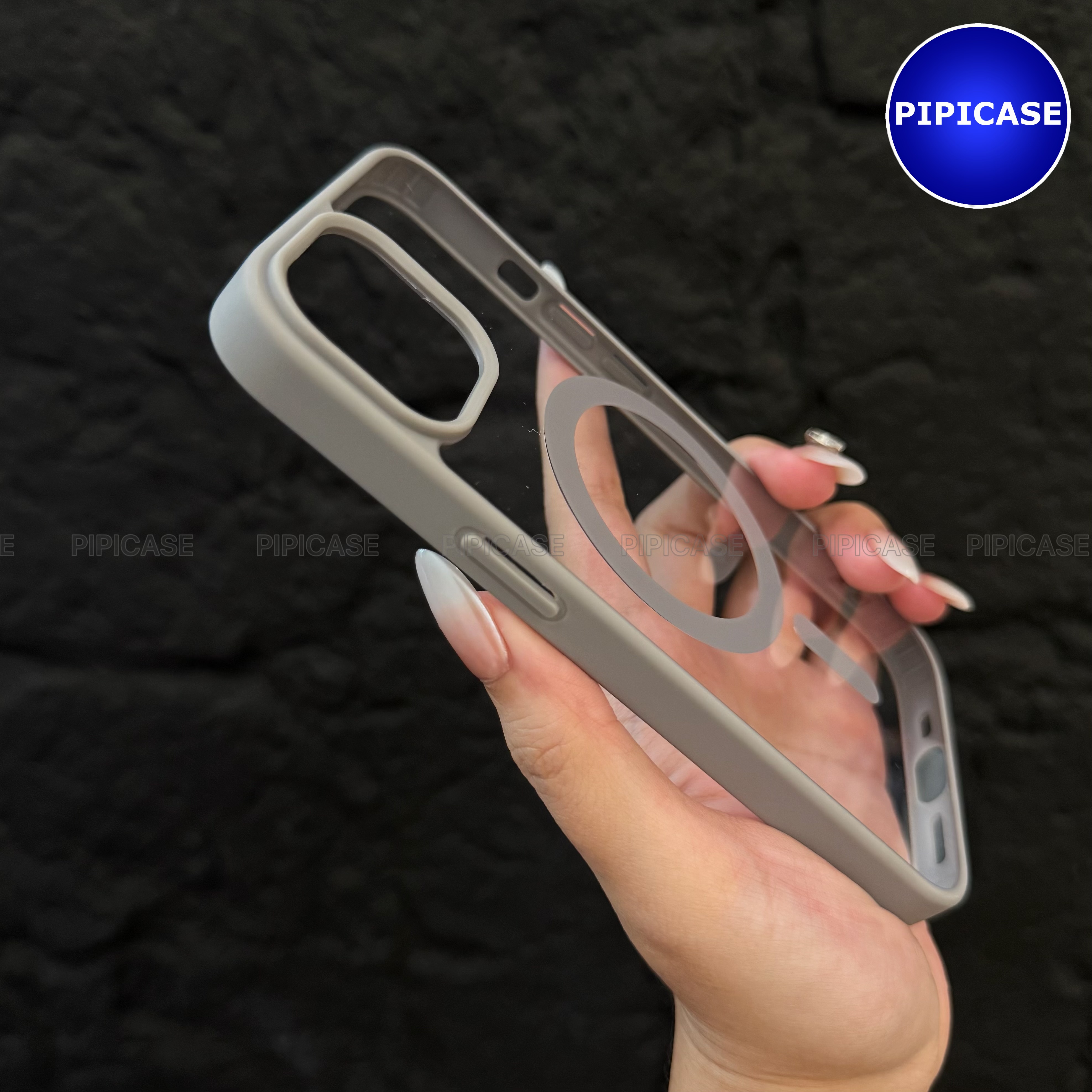 Ốp Lưng iPhone 15 - Chic - Xám_thumbnail_4