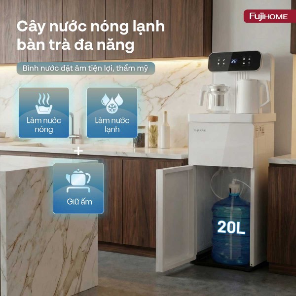 Cây nước nóng lạnh kết hợp bàn pha trà, cafe TB237N_thumbnail_1