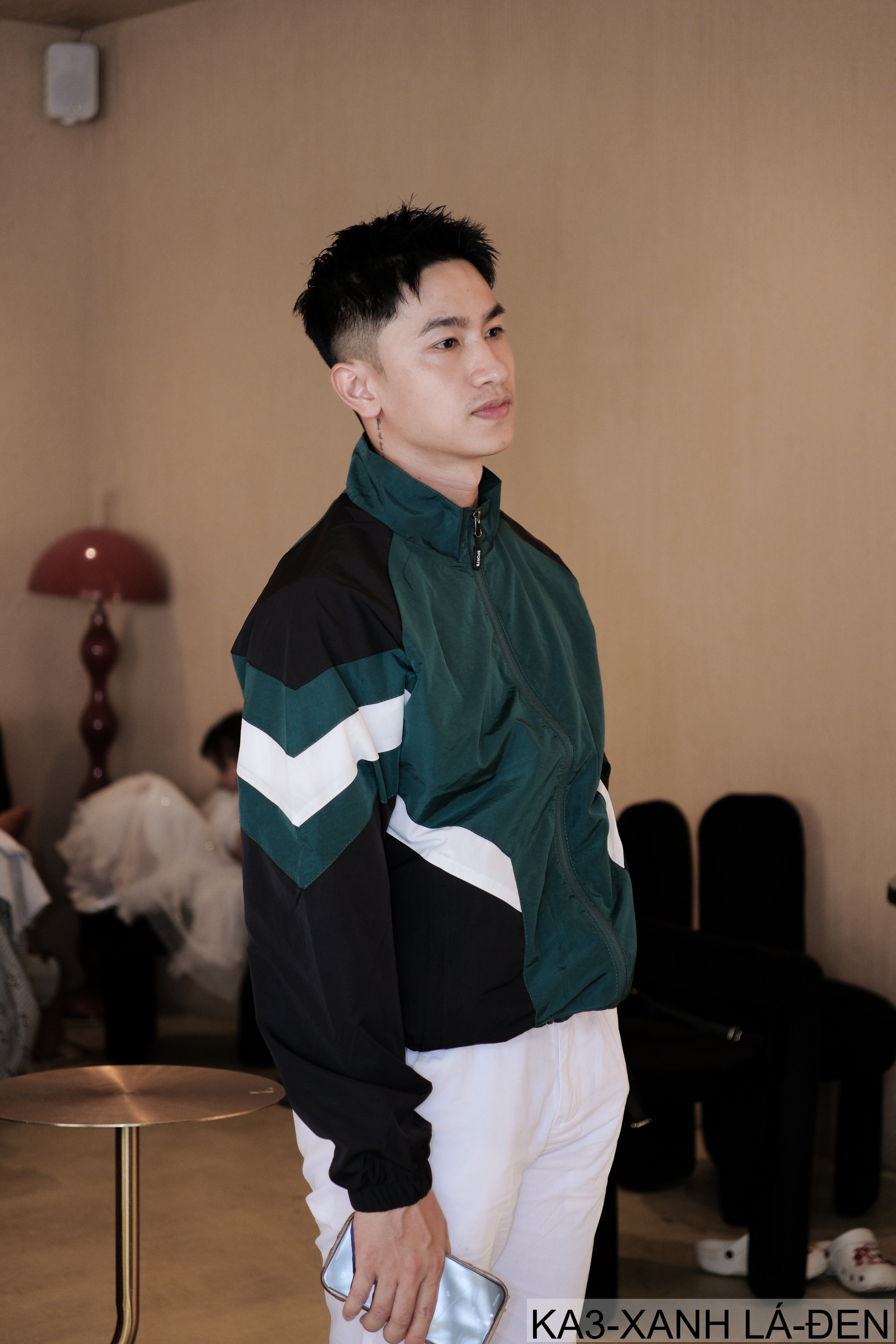 KA3 - Áo khoác nam dáng rộng phối màu cổ đứng phong cách thể thao thoáng khí mùa xuân thu_thumbnail_8