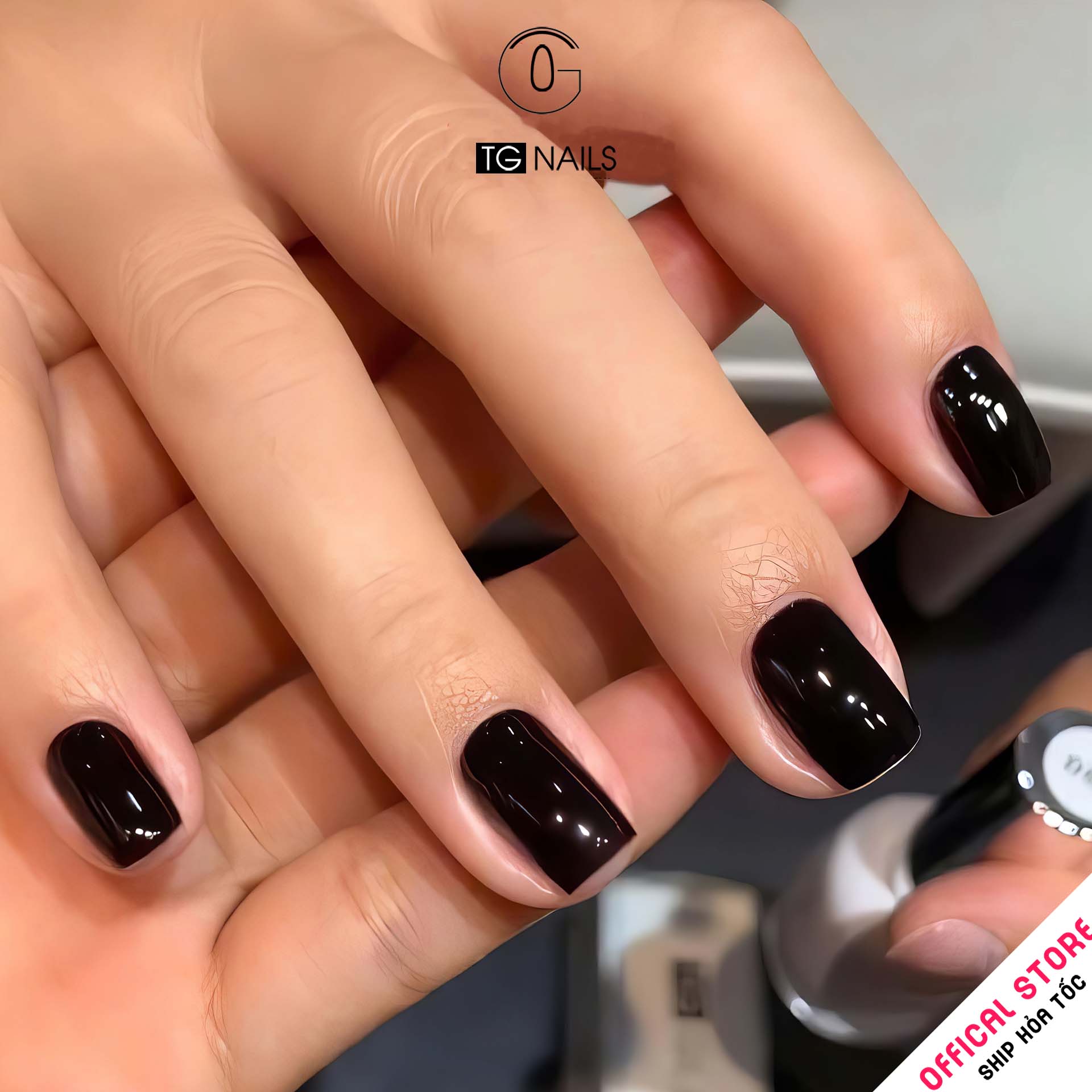 Sơn móng gel TG. Dung tích: 15ml/ lọ. Nhãn hàng TG nai - Đen_thumbnail_6