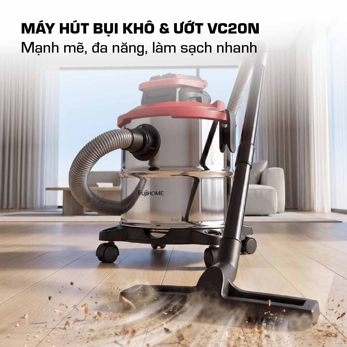 Máy hút bụi công nghiệp Fujihome VC20N_thumbnail_12