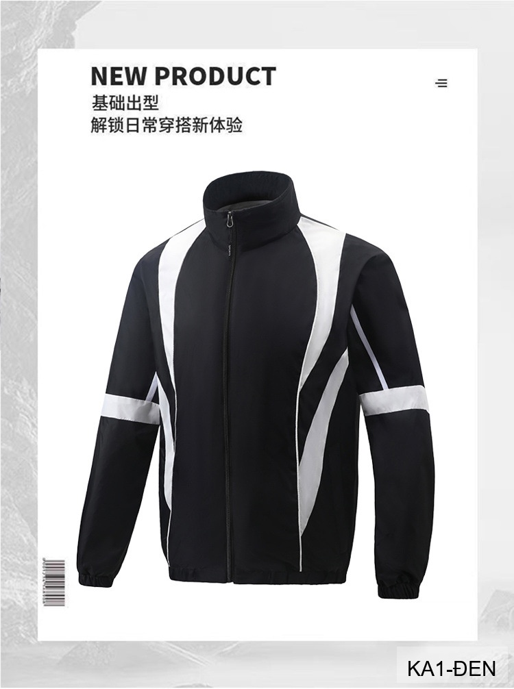 KA1 - Áo khoác nam thể thao phong cách Hàn Quốc, màu xanh đen, thiết kế năng động_thumbnail_16