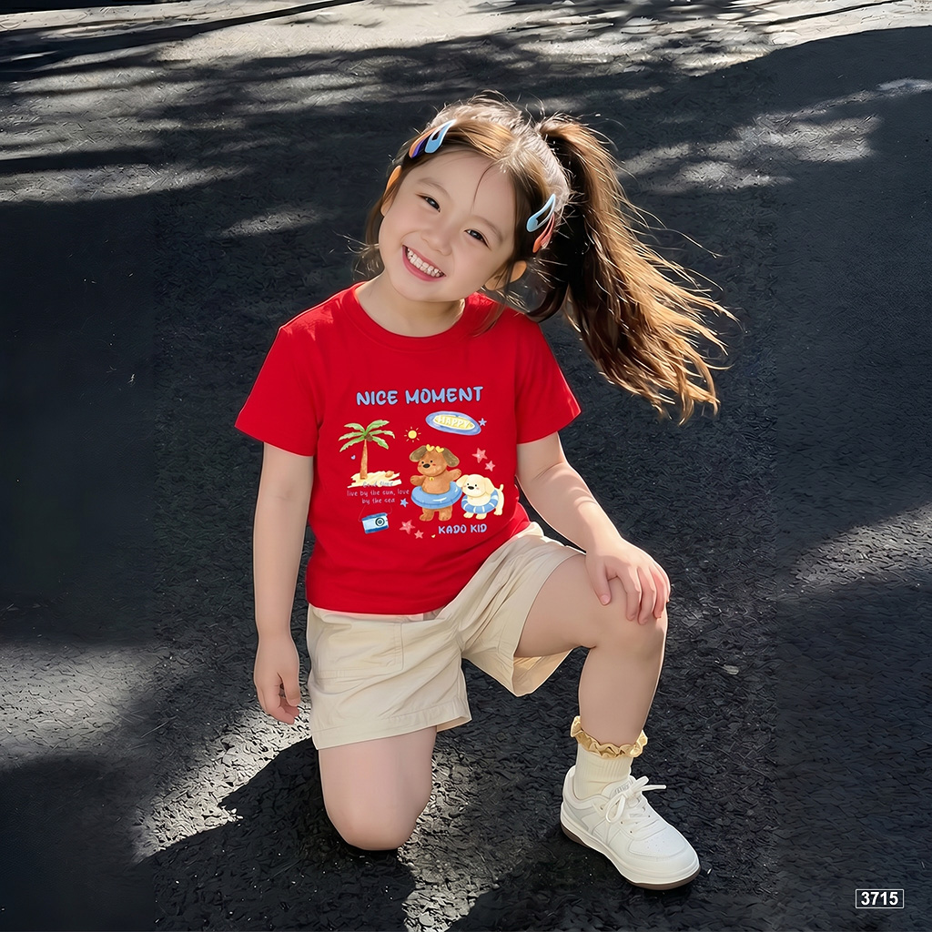 Áo thun bé gái cún con đáng yêu form rộng mùa hè Kado 3715_thumbnail_5