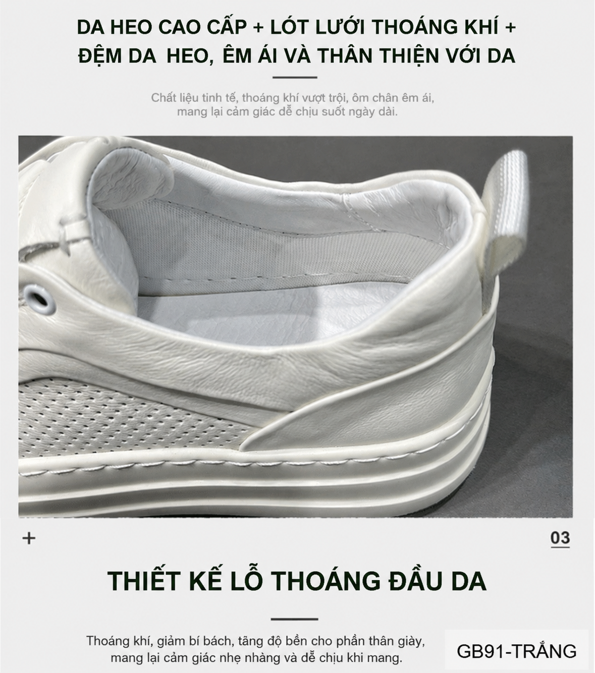 GB91 - Giày thể thao nam da thật khoét rỗng, đế trắng êm ái, phong cách châu Âu_thumbnail_5