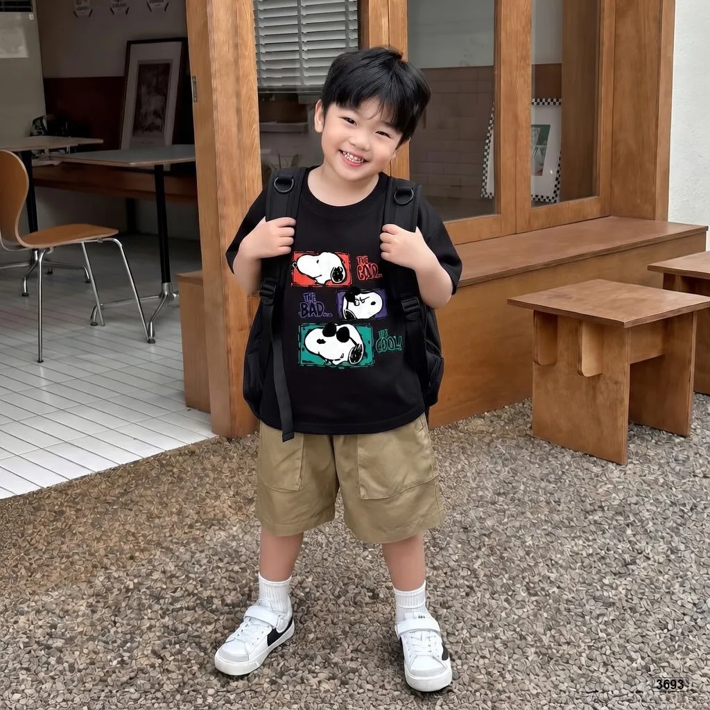 Áo thun bé trai bé gái chất mềm mại thoáng mát BST Snoopii Kado 3693_thumbnail_4