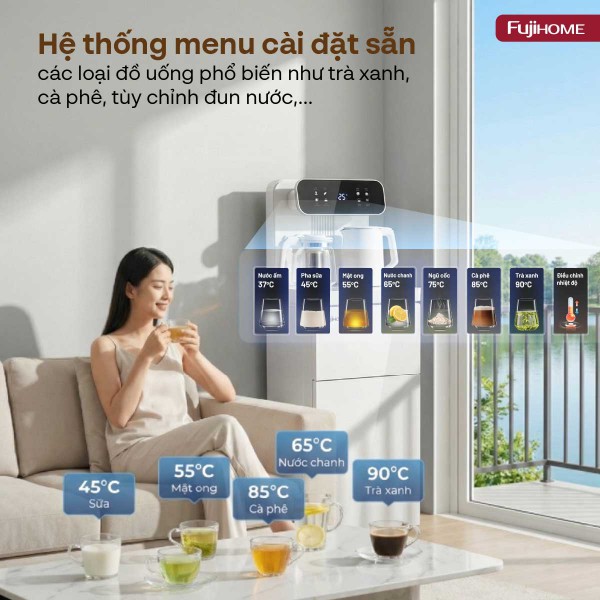 Cây nước nóng lạnh kết hợp bàn pha trà, cafe TB237N_thumbnail_12