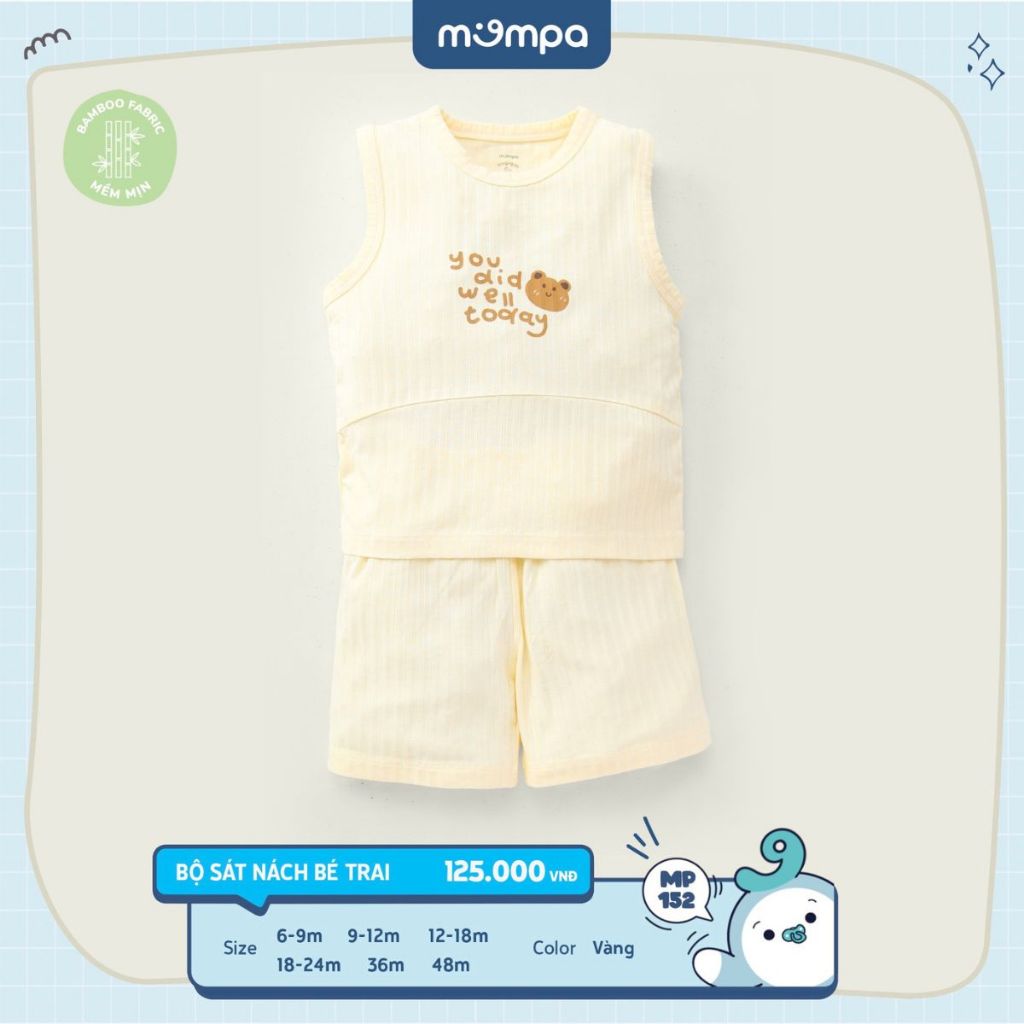 Bộ ba lỗ bamboo gân Mompa