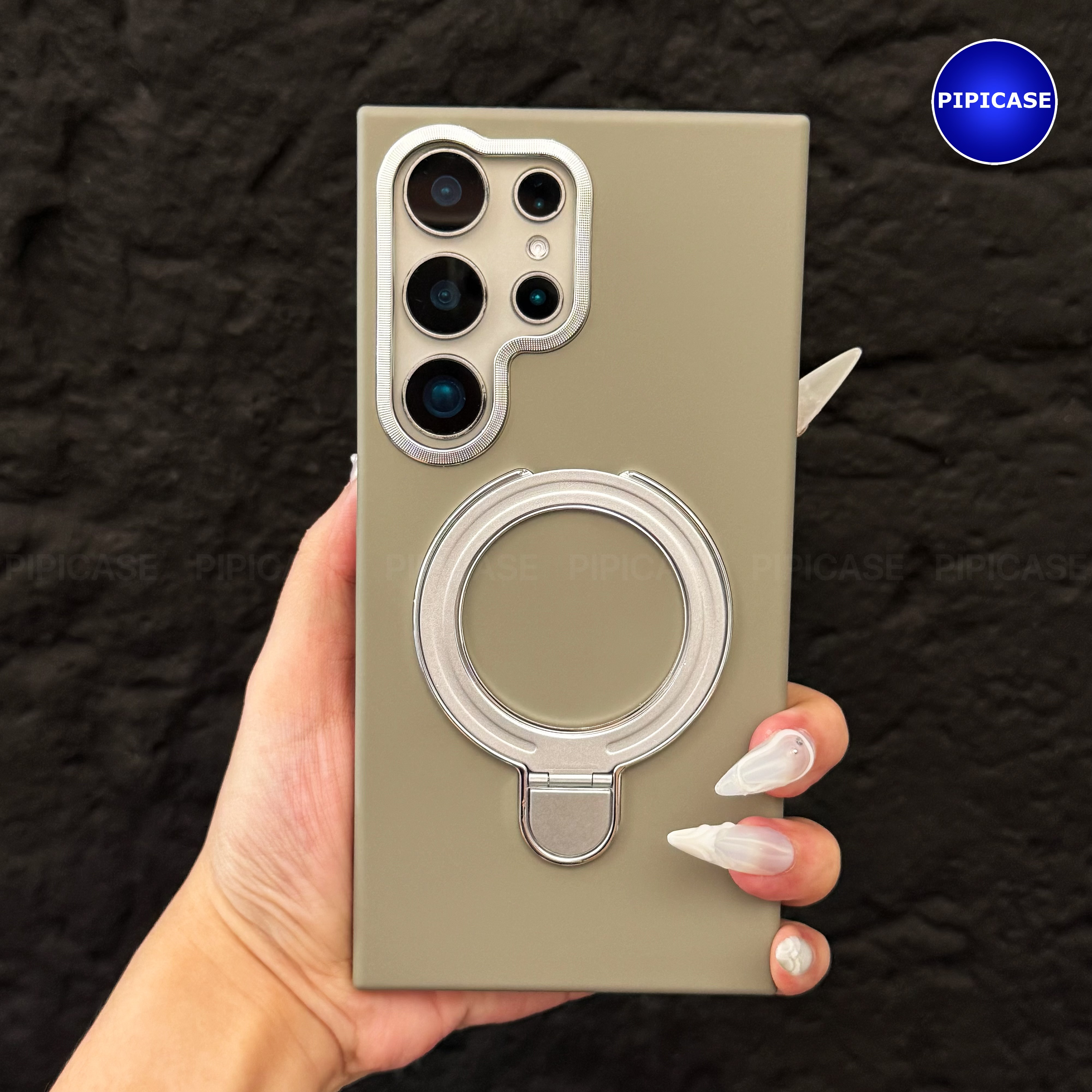 Ốp Lưng Samsung S23 Ultra 5G - Titan Force - Xám