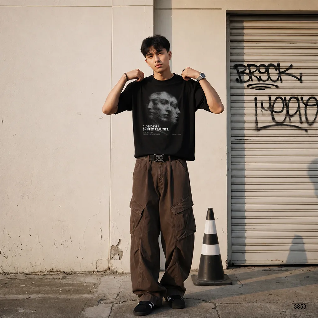 Áo thun nam form rộng streetwear style Polux 3853_thumbnail_3