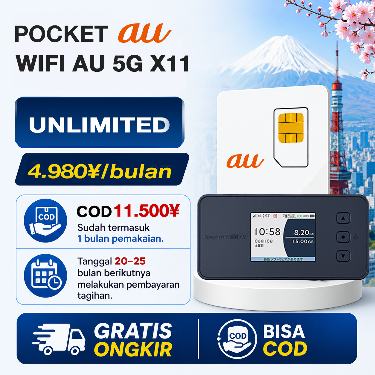 POCKET FULL UNIMITED X11 – ¥5.200/BULAN