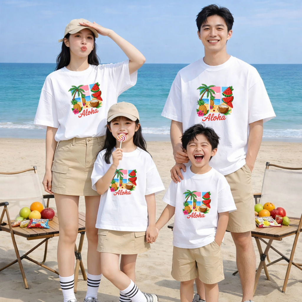 Áo phông gia đình 3,4,5 người du lịch biển Aloha - Loza GĐ3595_thumbnail_0