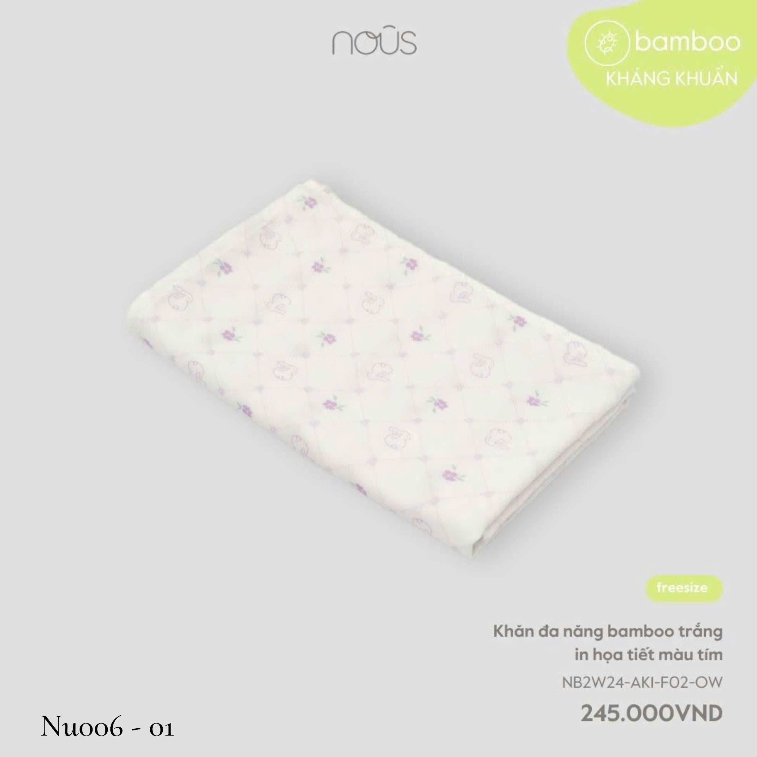 Khăn tắm bamboo sợi tre NOUS