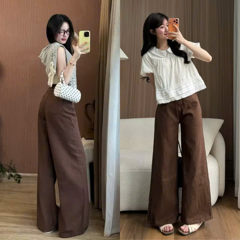 Quần Kaki Nữ Ống Suông ống to NT.3259HJ (B) (1451)