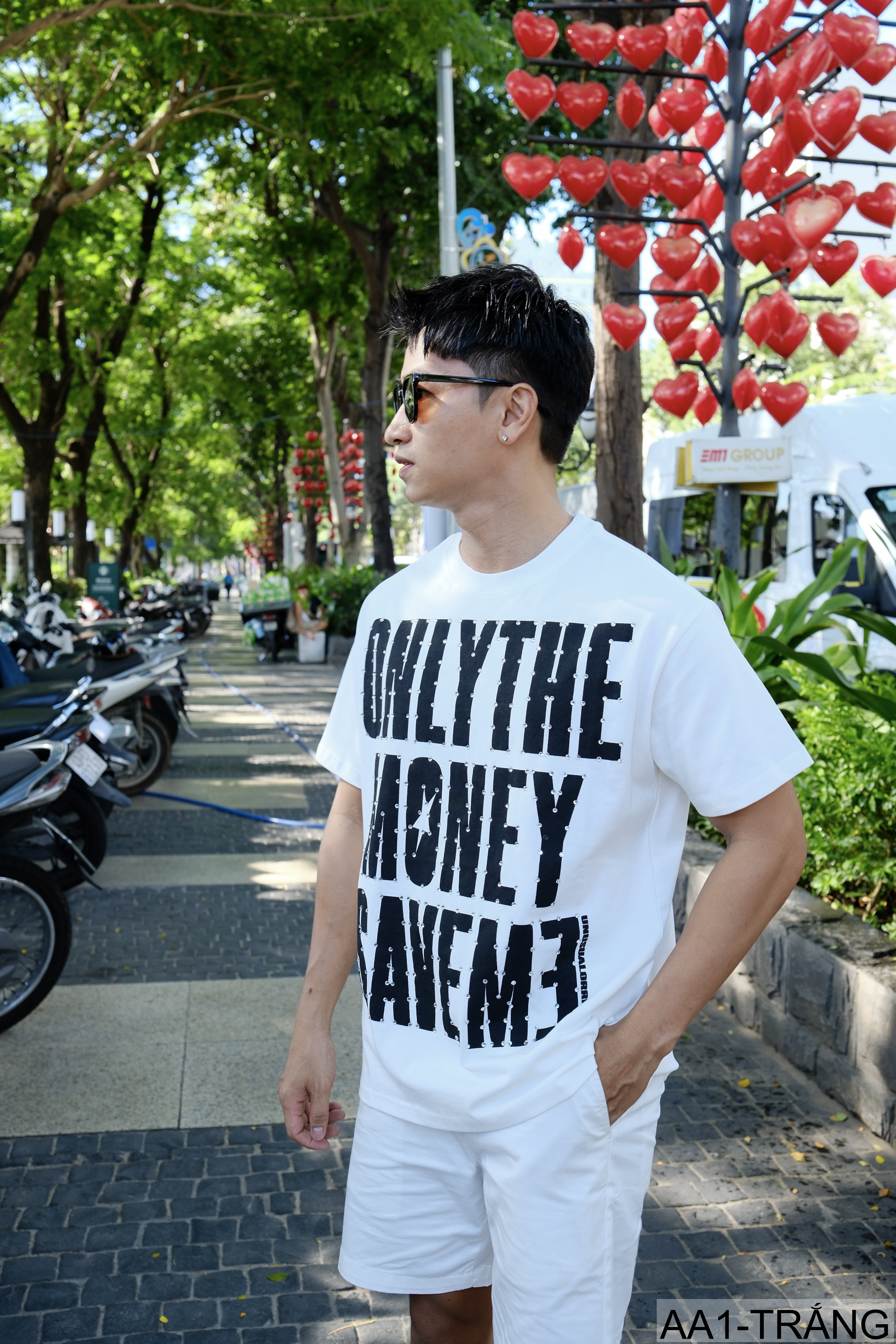 AA1 - Áo thun nam cổ tròn in chữ retro phong cách streetwear, cotton , dáng vừa vặn, 4 màu thời thượng_thumbnail_13