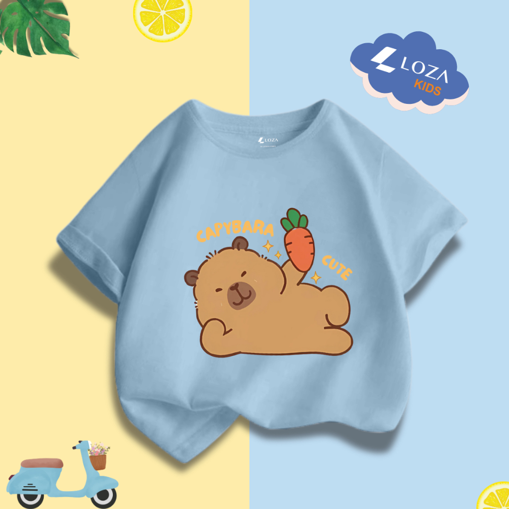 [XẢ KHO SIZE 140] Áo phông cho bé trai/bé gái - Quần áo trẻ em từ 26-30kg - Loza Kids XA0009_thumbnail_40
