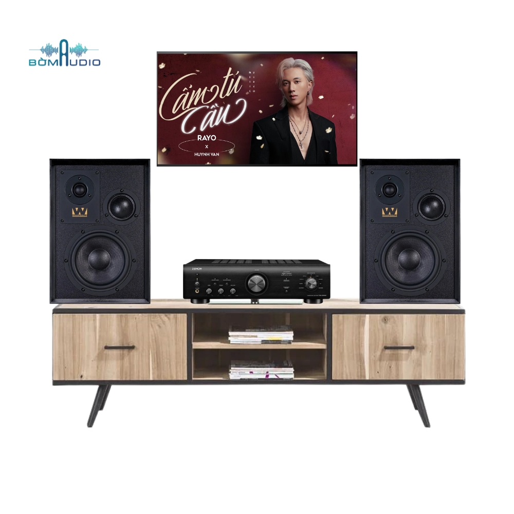 Combo Amply DENON PMA-600NE + Loa Bookshelf WHARFEDALE SUPER DENTON – DEW3_thumbnail_1