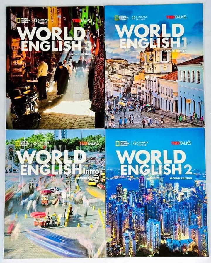 Sách World English x Ted Talks, trọn bộ 4 cuốn Kèm Audio và Video, sách nhập khẩu nguyên seal