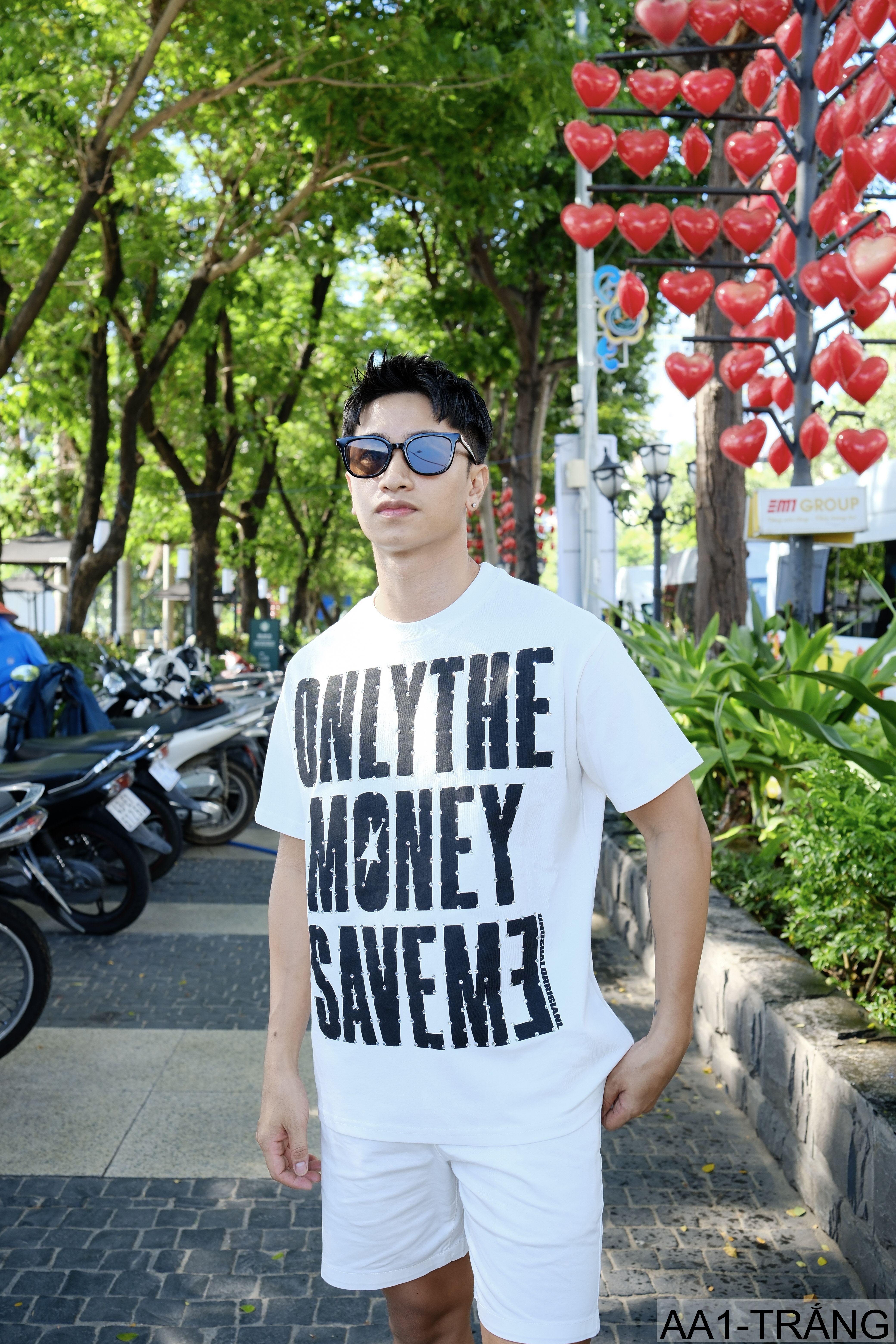 AA1 - Áo thun nam cổ tròn in chữ retro phong cách streetwear, cotton , dáng vừa vặn, 4 màu thời thượng_thumbnail_18