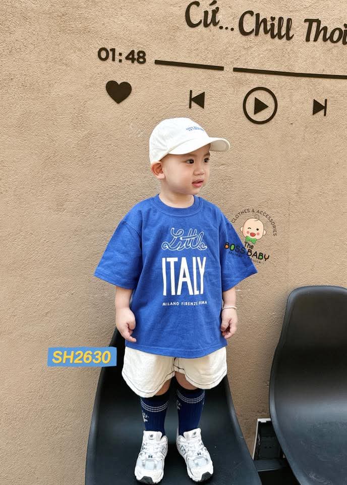 Set bộ kaki jean xanh trắng Italy