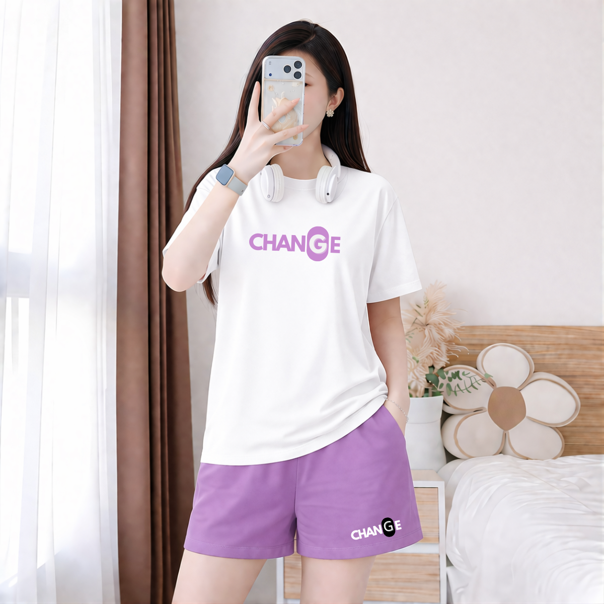 Set đồ nữ LOZA 'Change' nhiều màu sắc - Đồ bộ nữ  form rộng chất liệu thun cotton 4 chiều - BP14