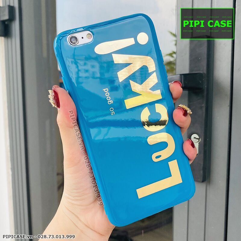 Ốp Lưng iPhone 6 / 6S - Lucky - Xanh Dương