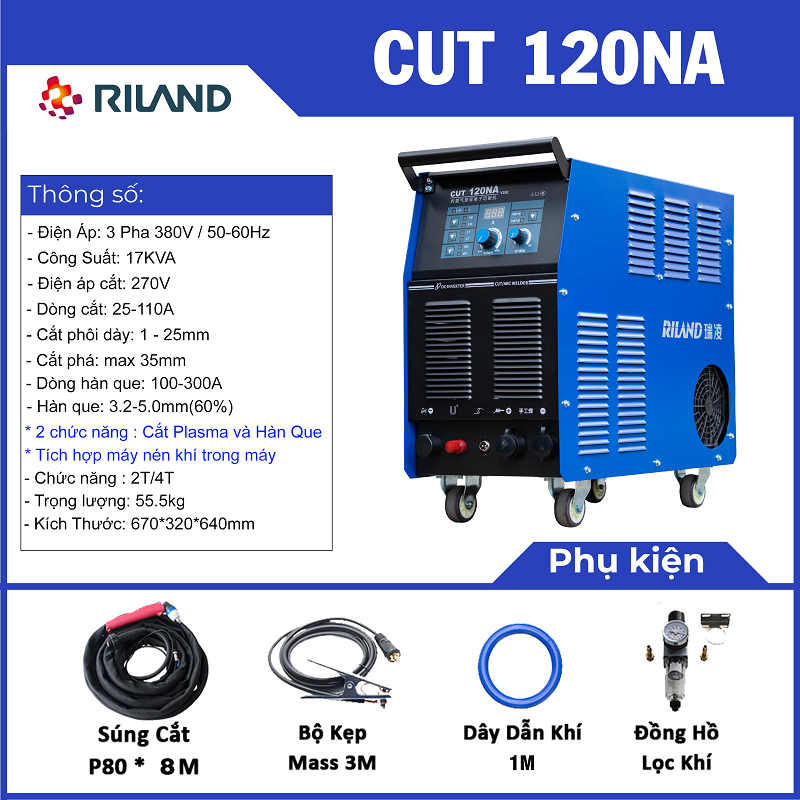 Máy cắt Plasma CUT 120NA- RILAND