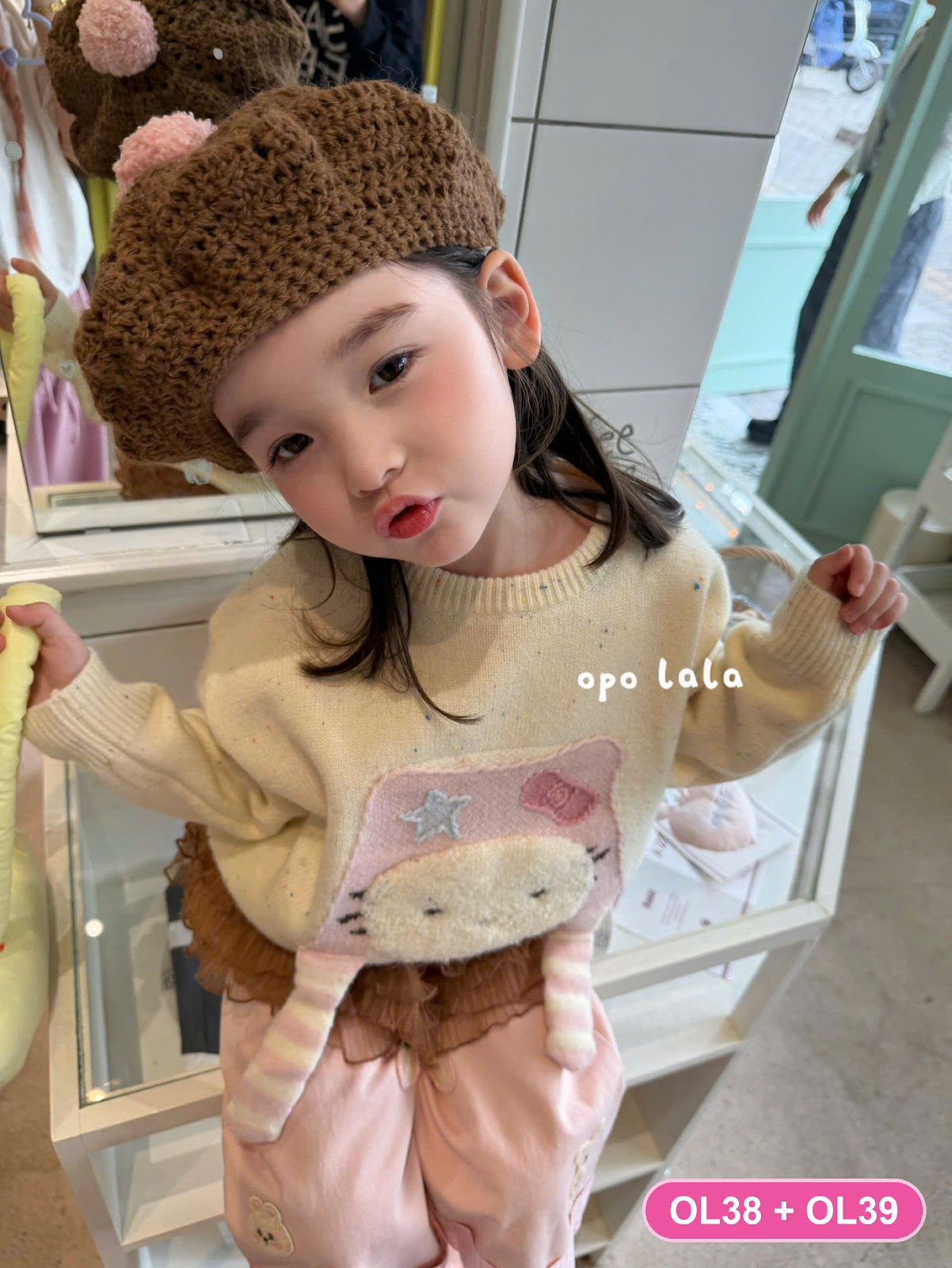 OL38 - Áo cardigan / Áo len hãng Opolala | Sz 90-130 | 79107