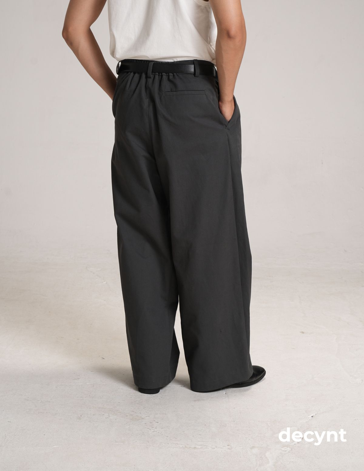 Decynt Pants 01 - Quần suông xếp ly chất liệu 100% cotton 350gsm_thumbnail_19