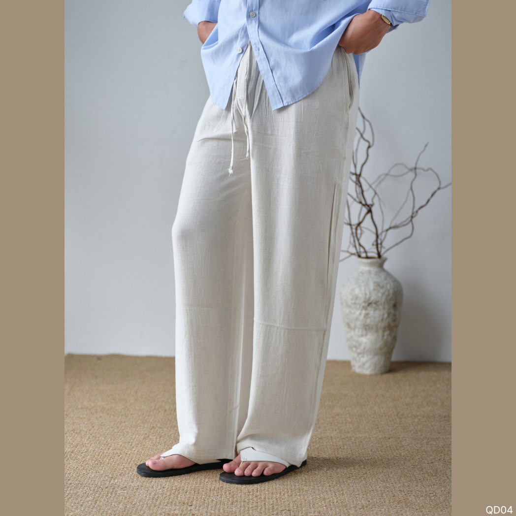 Quần Dài Tiago Vải Linen Form Wide Leg