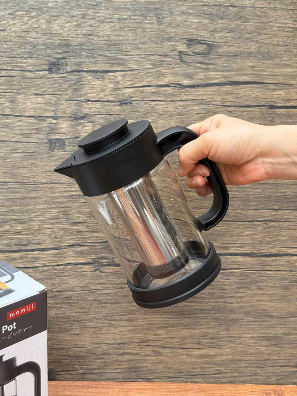 Bình Thủy Tinh Lõi Lọc Inox Momiji 900ml_thumbnail_2