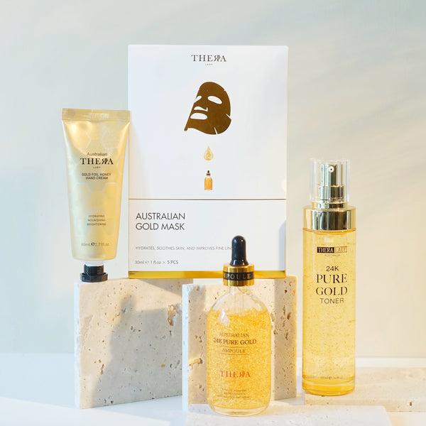 Tinh chất serum vàng 24k Úc + tặng kèm thanh lăn nâng cơ mặt