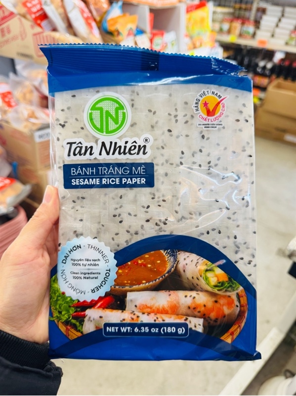 Bánh tráng Tân Nhiên mè đen ( túi )