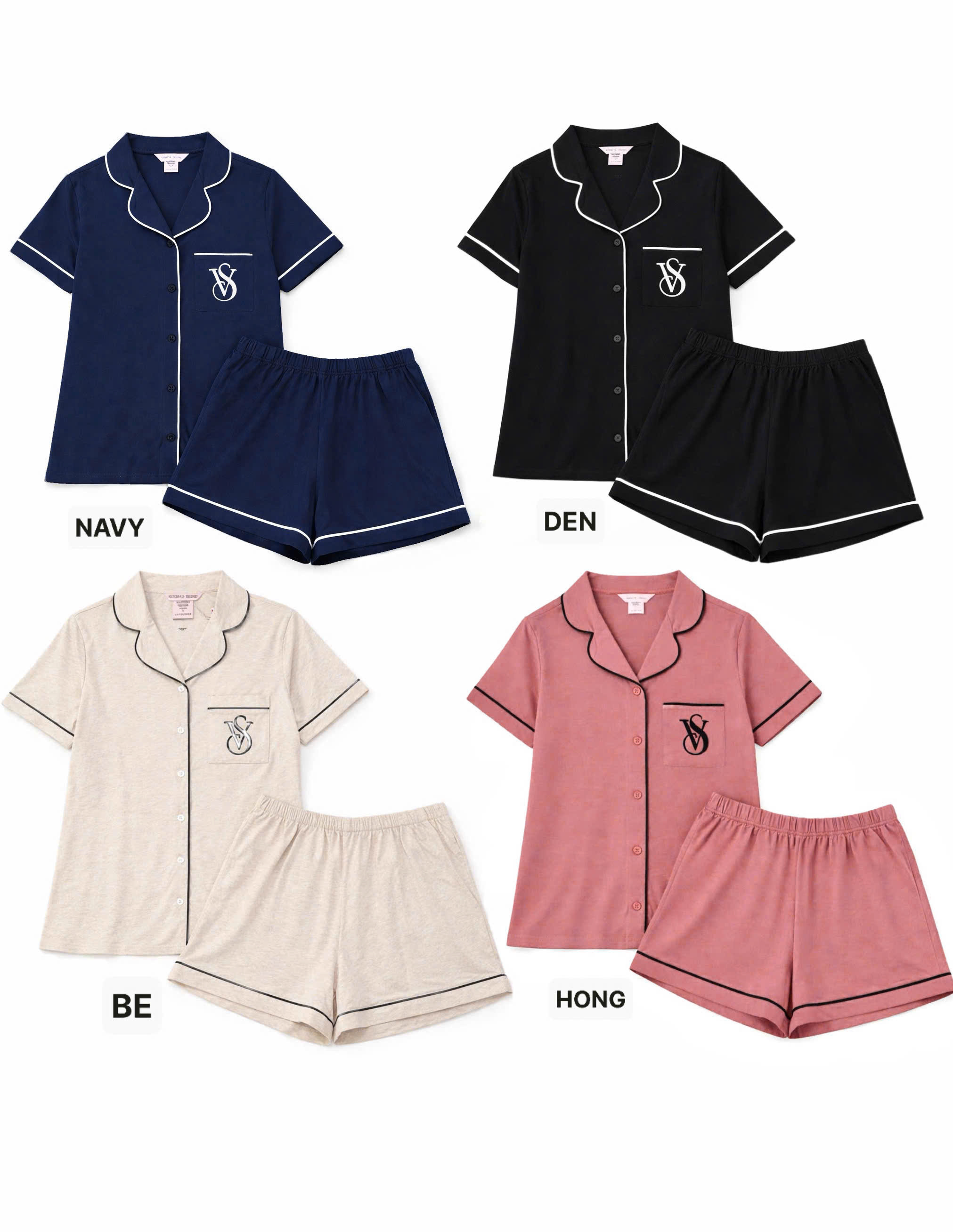 E415 BỘ PJM CỘC THÊU CHỮ TÚI VIC 4 MÀU